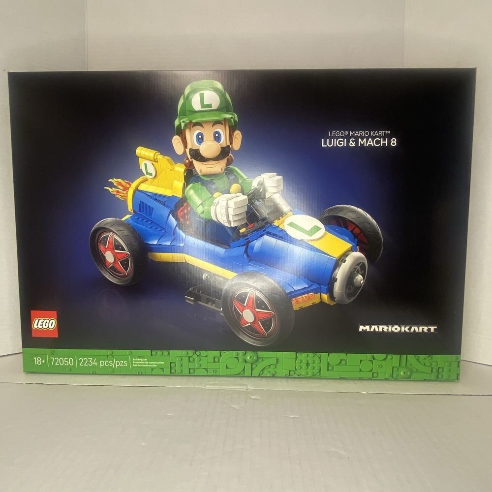 LEGO - MARIOKART - Luigi & Mach 8 - Set # 72050 - 2234 Pieces - 18+ - Brand New